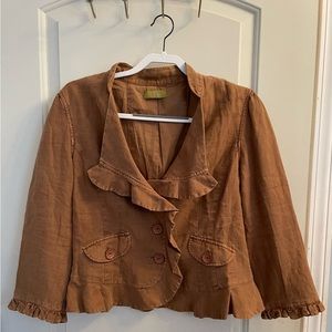 🧡 Pulp Ginger Snap Linen Blazer/Jacket🧡
